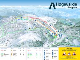 Pistenplan Høgevarde