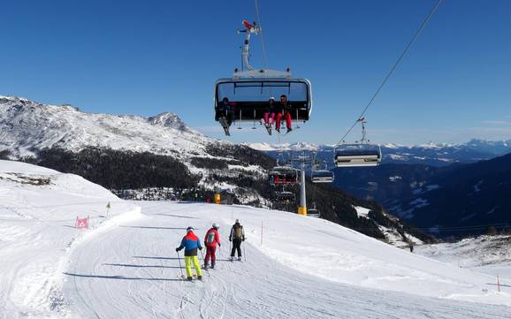 Größter Höhenunterschied in der Ferienregion Ultental bei Meran – Skigebiet Schwemmalm