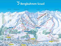 Pistenplan Scuol – Motta Naluns