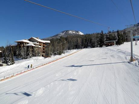 Skigebiete für Anfänger in den Purcell Mountains – Anfänger Panorama