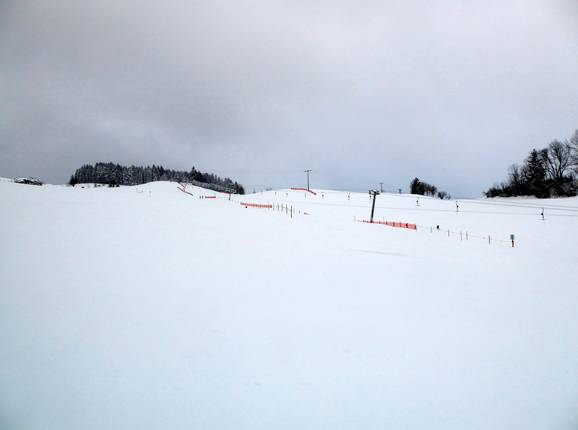 Blick auf den Sinswanger Skihang