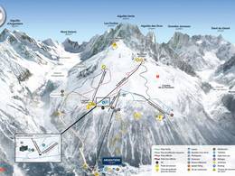 Pistenplan Grands Montets – Argentière (Chamonix)