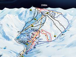 Pistenplan Palandöken (Ejder 3200 World Ski Center)