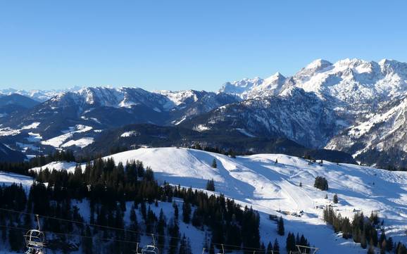 Dachstein-Salzkammergut: Größe der Skigebiete – Größe Dachstein West – Gosau/Russbach/Annaberg Dachstein-Salzkammergut: Größe der Skigebiete – Größe Dachstein West – Gosau/Russbach/Annaberg