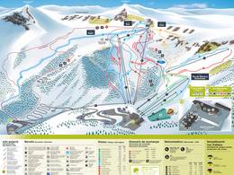 Pistenplan Vallter 2000