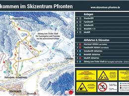 Pistenplan Skizentrum Pfronten