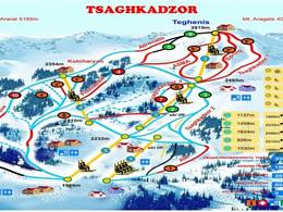 Pistenplan Zaghkadsor (Tsaghkadzor)