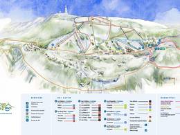 Pistenplan Mont Serein/Mont Ventoux Nord