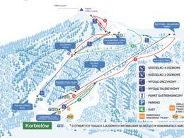 Pistenplan Pilsko – Korbielów