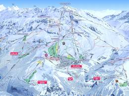 Pistenplan Alpe d'Huez
