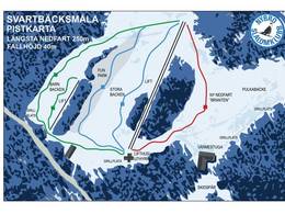 Pistenplan Svartbäcksmålabacken – Nybro