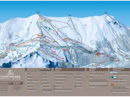 Pistenplan Les Contamines/Hauteluce