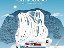 Pistenplan Källviksbacken – Falun