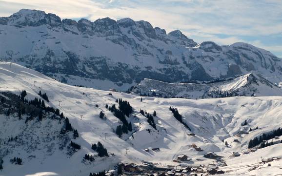 Val d’Illiez: Größe der Skigebiete – Größe Les Portes du Soleil – Morzine/Avoriaz/Les Gets/Châtel/Morgins/Champéry