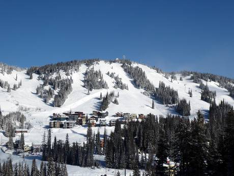 Thompson Okanagan: Größe der Skigebiete – Größe SilverStar