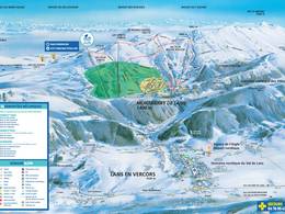 Pistenplan Lans en Vercors