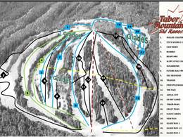 Pistenplan Tabor Mountain