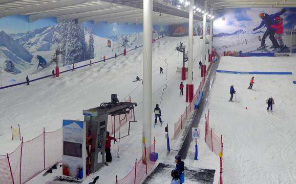 Ostengland: Größe der Skigebiete – Größe The Snow Centre – Hemel Hempstead