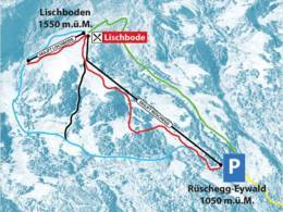 Pistenplan Rüschegg-Eywald – Lischboden